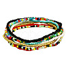 7Pcs Glass Seed Beaded Anklets FS-WG5C3C6-01-5