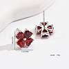 S925 Sterling Silver Clover Stud Earrings XS8392-2