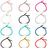 SUNNYCLUE 12Pcs 12 Colors Braided Nylon Cord Bracelet Making MAK-SC0001-24-1
