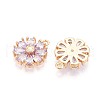 Real 18K Gold Plated Brass Micro Pave Cubic Zirconia Pendants KK-S360-043B-NF-2