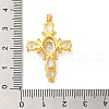Brass Micro Pave Clear Cubic Zirconia Pendants FIND-Z041-17G-3