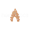 Castle Wall Mounted Brooch Jewelry Display Cork Tray AJEW-WH0433-01C-7