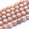 Electroplate Natural Sunstone Beads Strands G-K256-17-10mm-1