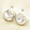 304 Stainless Steel Stud Earrings for Women EJEW-U051-01P-2