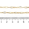 Ion Plating(IP) 304 Stainless Steel Paperclip Chain Necklace for Women X-NJEW-G097-14G-2