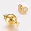 Brass Magnetic Clasps with Loops MC022-NFG-2