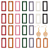 140Pcs 7 Colors Wood Pendants WOOD-NB0002-29-1