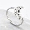 Non-Tarnish 304 Stainless Steel Adjustable Rings X-RJEW-K245-49P-3
