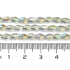 Transparent Electroplate Glass Beads Strands GLAA-K064-04A-HR01-4
