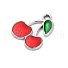 Cherry Alloy Pendants PALLOY-S051-03B-P-2
