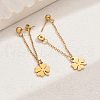 18K Gold Plated Cartoon Tassel Stud Earrings for Women DQ5239-1-1