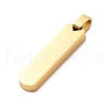 304 Stainless Steel Pendants STAS-U043-09G-2