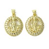 Brass Micro Pave Cubic Zirconia Pendants KK-H472-53H-G-1