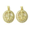 Brass Micro Pave Cubic Zirconia Pendants KK-H472-53H-G-1