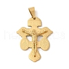 Ion Plating(IP) 304 Stainless Steel Pendants STAS-C103-02G-1