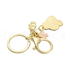 Rack Plating Panda Zinc Alloy Enamel Pendant Keychain KEYC-G064-01F-3
