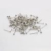 Tarnish Resistant 304 Stainless Steel Stud Earring Findings STAS-N019-17-2.5mm-2
