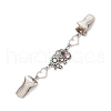 2Pcs Alloy & Iron Cardigan Clips JEWB-BR00182-4