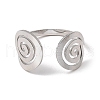 304 Stainless Steel Open Cuff Rings RJEW-Q808-06P-2