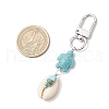 4Pcs Natural Cowrie Shell Pendant Decorations HJEW-JM03319-01-3