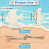 Ocean Theme Wood Pendant Decorations HJEW-WH20016-01B-2