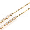 Cubic Zirconia Tennis Bracelet BJEW-T020-03B-02G-3