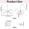 SOFPLATE 28Pcs Bowknot Shape Brass Earring Hook DIY-SP0001-06P-2