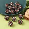 AB-Color Resin Rhinestone Round Beads RESI-S313-18x20-09-4