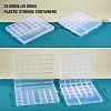2Pcs 2 Style Transparent Plastic Bead Containers CON-SZ0001-29-2