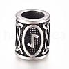 304 Stainless Steel European Beads OPDL-G010-07AS-02B-1