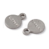 Non-Tarnish 201 Stainless Steel Charms STAS-K259-11P-2
