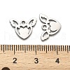 Non-Tarnish 316 Surgical Stainless Steel Charms STAS-H190-11P-3