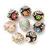 Handmade Resin Indonesia Round Beads IPDL-P005-05KCG-M-1