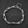 304 Stainless Steel Oval Infinity Link Chain Necklaces for Women Men NJEW-K249-20C-P-2