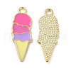 Summer Theme Alloy Enamel Pendants ENAM-B050-07G-04-1