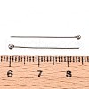 304 Stainless Steel Head Pins STAS-T065-25mm-20P-3