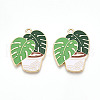 Alloy Enamel Pendants X-FIND-I014-07LG-1