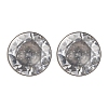 304 Stainless Steel Clear Cubic Zirconia Stud Earrings EJEW-Q044-07P-2