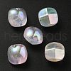 UV Plating Luminous Transparent Acrylic Beads OACR-P010-01-3