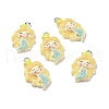 Opaque Resin Pendants RESI-J023-11B-3
