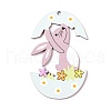 Easter Theme Wood Big Pendants WOOD-I007-02D-1