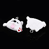 Cartoon Opaque Resin Pendants RESI-G054-01B-P-3