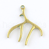 Deer Antler Zinc Alloy Big Pendants X-PALLOY-R065-075-FF-2