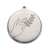 Non-Tarnish 304 Stainless Steel Pendants STAS-C032-06P-1