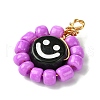 15 Pcs Acrylic Glass Seed Beaded Pendants PALLOY-MZ00294-4