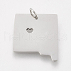 Tarnish Resistant 201 Stainless Steel Pendants STAS-T038-64-2