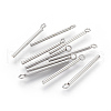 Tarnish Resistant 202 Stainless Steel Pendants STAS-F186-03P-1.5x20mm-2
