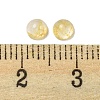 Synthetic Coffee Watermelon Stone Glass Cabochons G-H309-03-03-3