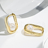 Fashionable S925 Sterling Silver Rectangle Hoop Earrings YL1493-1-3