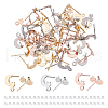 DICOSMETIC 48Pcs 3 Colors 201 Stainless Steel Stud Earring Findings STAS-DC0009-86-1